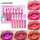 Women'S High Gloss Shiny Metallic Lip Glaze 6Pcs/Set