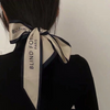 Women Retro Letter Pattern Hair Ribbon
