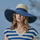 Women Outdoor Casual Wide Brim Color Matching Sun Hat