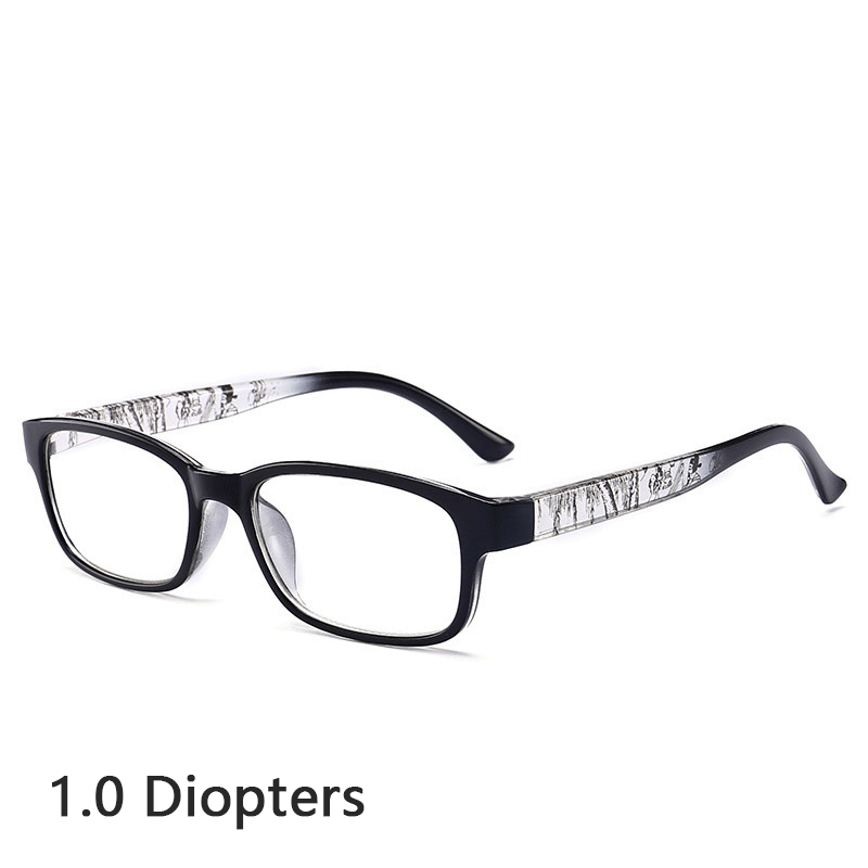 Fashion New Design Light Weight Transparent PC Frame HD Resin Lenses Oldman Reading Glasses