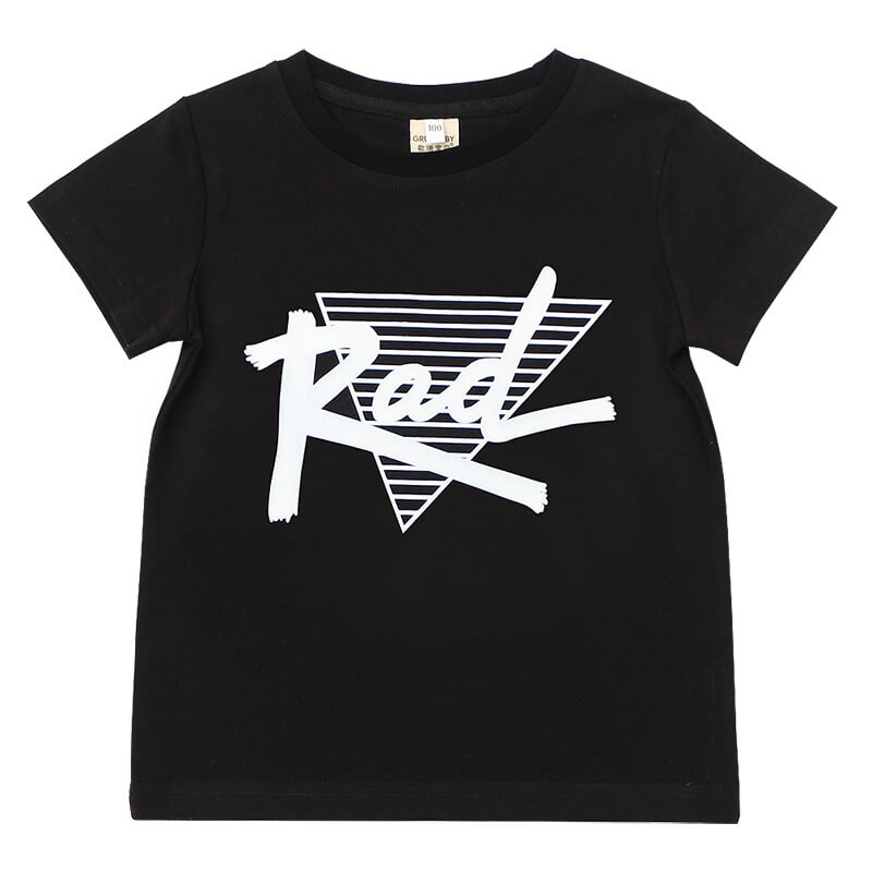 Boys Fashion Short-Sleeves Letter Printed T-Shirt