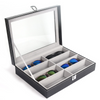 Top Grade Fashion Solid Color PU Leather Sunglasses Storage Box Display