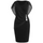 Plus Size Women Round Collar Crease Slim Dress