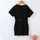 Children Kids Baby Fashion Girls Casual Short Sleeve Solid Color Round Neck Dress
