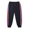 Boys Casual Loose Stripe Color Blocking Warm Sweatshirt