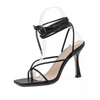 Women Sexy Ribbon Wrapped High-Heel Sandals