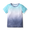 Children Kids Toddlers Boys Tie-Dye Round Neck Pullover Short Sleeve T-Shirt