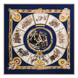 Twill Chain Print Women Shawl Square Scarves