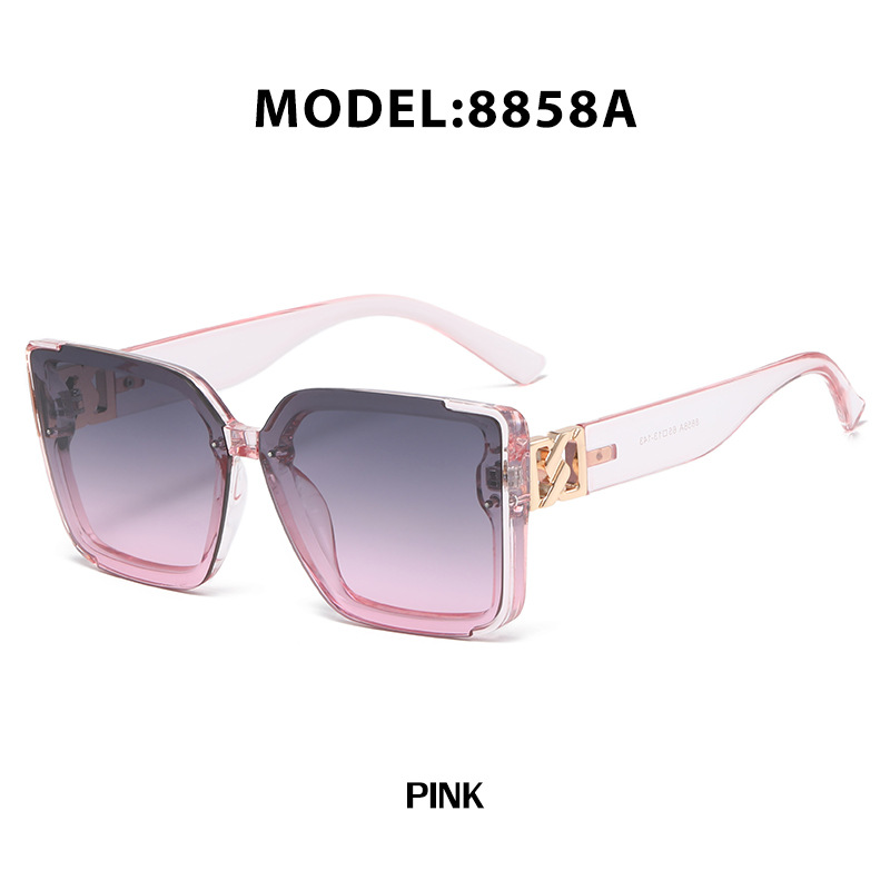 Women Simple Fashion Large Frame Sunglasses ( 2 sets )