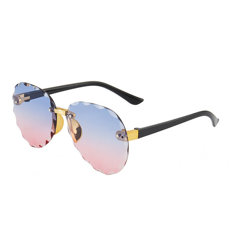 Kids Fashion Wave Lace Design Sunglasses