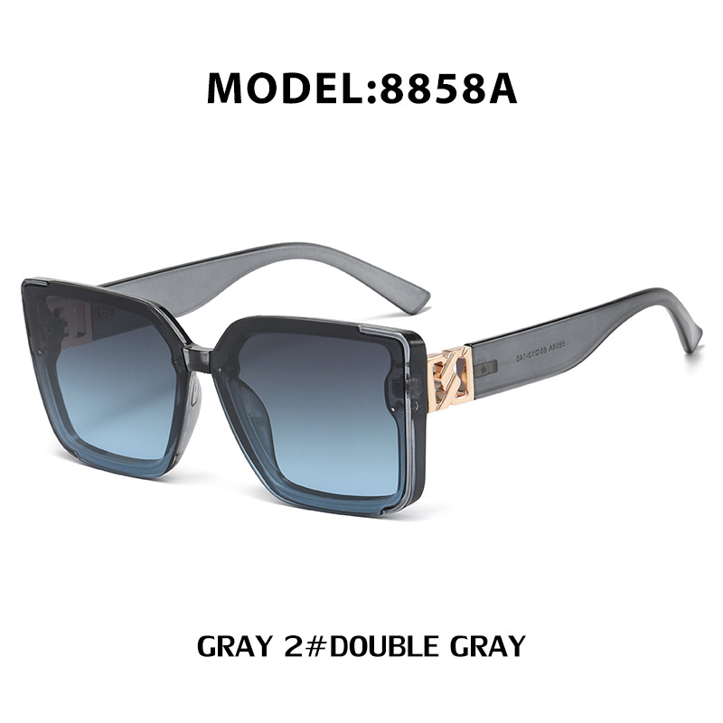 Women Simple Fashion Large Frame Sunglasses ( 2 sets )