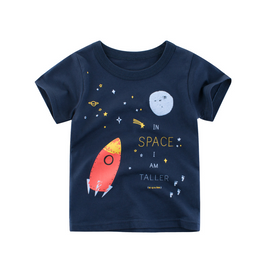 Boys Fashion Space Pattern T-Shirt