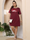 Plus Size Women Casual Sequin Lips Pattern Wavy Hem Short Sleeve Basic Dress
