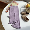 Children Kids Toddlers Girls Solid Color Flared Leggings Pants