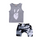Boys Fashion Gesture Pattern Sleeveless Vest And Camouflage Shorts Set