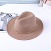 Women Fashion Chain Decoration Jazz Hat