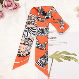 Women Fashion Animal Print Skinny Neckerchief