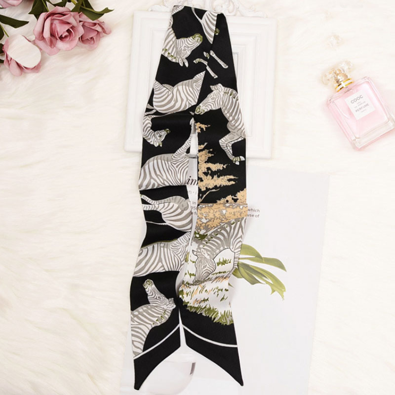 Women Fashion Animal Print Skinny Neckerchief
