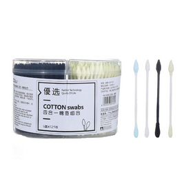 4 In 1 Mix Color Combination 500pcs/Box Double Headed Cotton Swabs