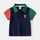 Children Kids Toddlers Fashion Boys Short Sleeve Color Matching Lapel Polo Shirt
