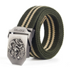 Fashion Army Fan Gift Accessory Durable Stripes Pattern Canvas Belt