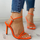 Size:5-10 Women Neon Colors High Heels Slim Bandage Sandals Shoes
