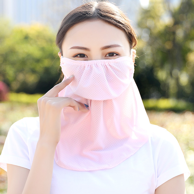 Women Breathable Mesh Sunscreen Mask Anti-UV Mask
