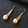 Romantic Natural Pearl Jewelry Women Luxury Sterling Silver Earrings