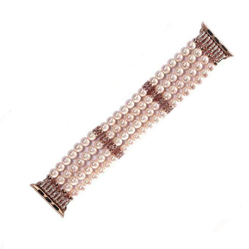 Fashion Pearl Onyx Apple Watch Bands