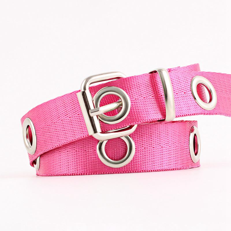 Fashion Punk Style Unisex Canvas Casual Streetwear Classic Belt