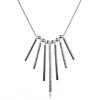 Fashion Lady High Quality 925 Silver Plated Tassel Pendant Necklace