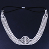 Women Fashion Simple Elastic Multilayer Alloy Rhinestone Bridal Hair Accessories