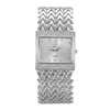 Women Fashion Square Diamond Number Alloy Bracelet Quartz Watch