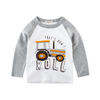 Children Cartoon Pattern Cotton Long-Sleeved T-Shirt