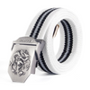 Fashion Army Fan Gift Accessory Durable Stripes Pattern Canvas Belt