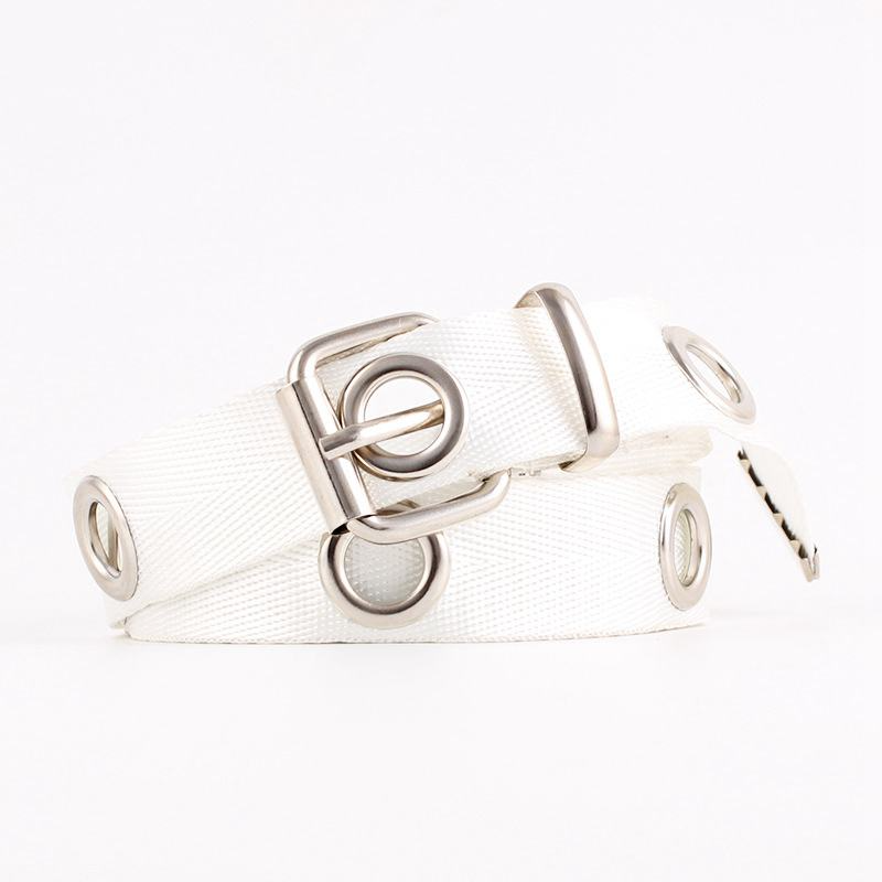 Fashion Punk Style Unisex Canvas Casual Streetwear Classic Belt