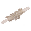 Baby Girls Lace Crystal Leaves Pattern Birthday Party Headbands