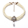 Multi-Layer Pearl Beads Womens Necklace