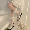 Women Fashion Sexy Solid Color Hollow Flower Tights