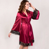 Women Sexy Solid Color Flare Sleeve Nightdress