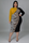 Plus Size Women'S Leopard Print Color Blocking Long Sleeve Midi Dress
