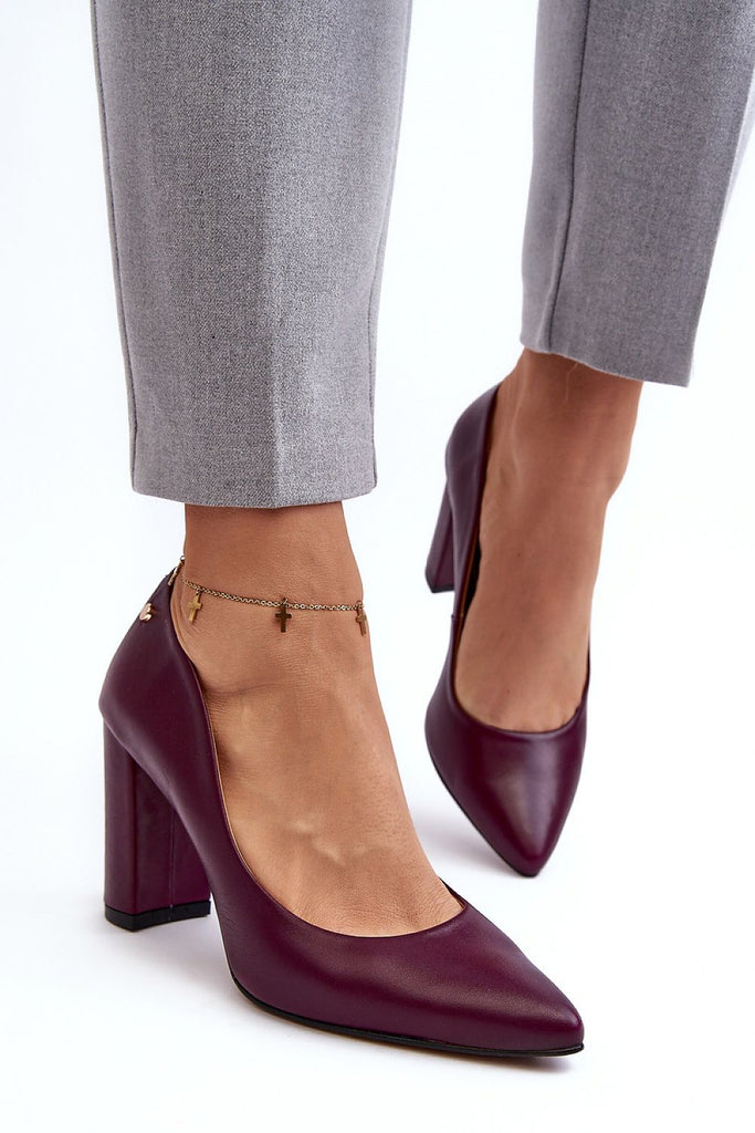 Block heel pumps Step in style