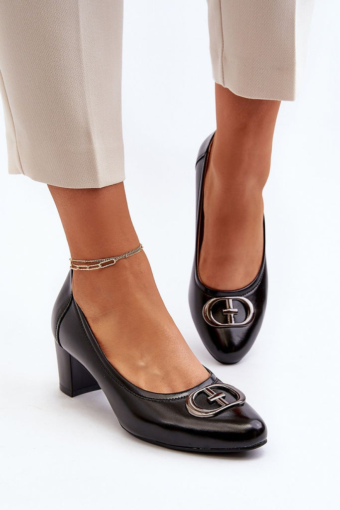 Block heel pumps Step in style