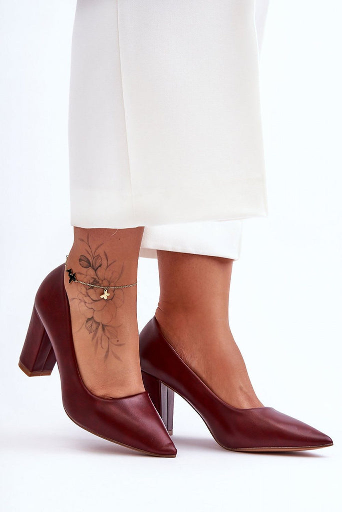 Block heel pumps Step in style