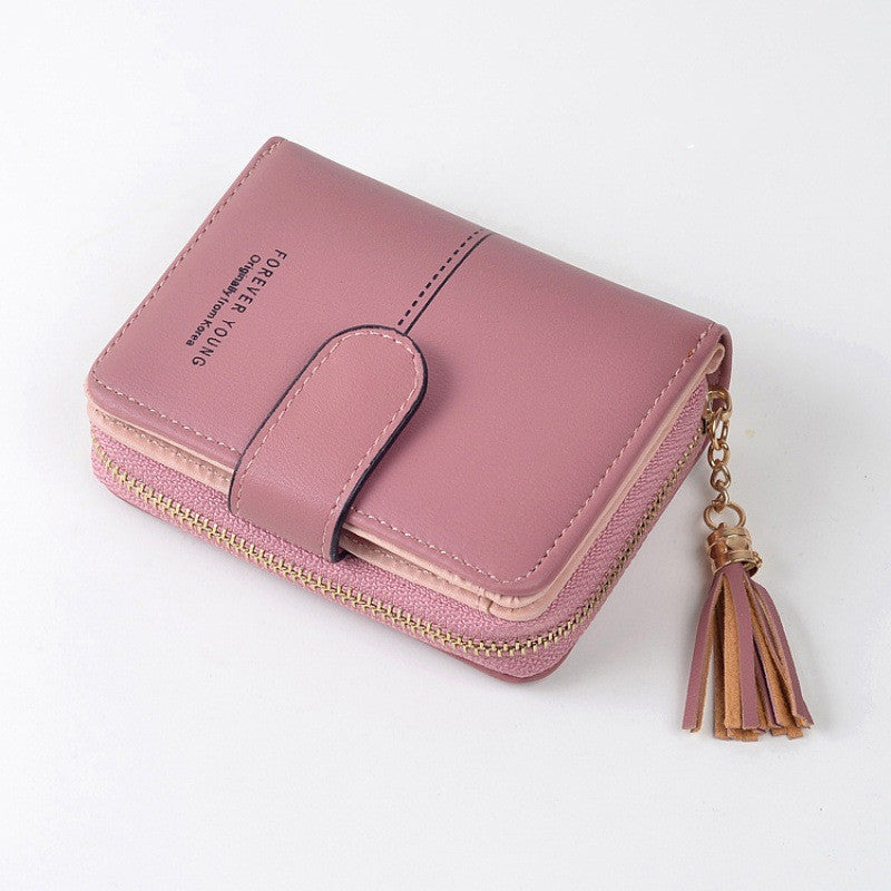 Fashion Women's Hand Holding Foldable Short Wallet