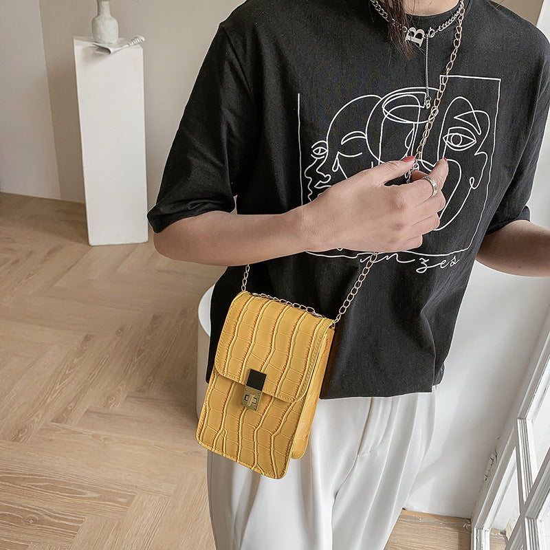 Simple Texture Stone Pattern Small Bag