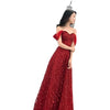 Lace Slim Slimming Bridal Evening Dress