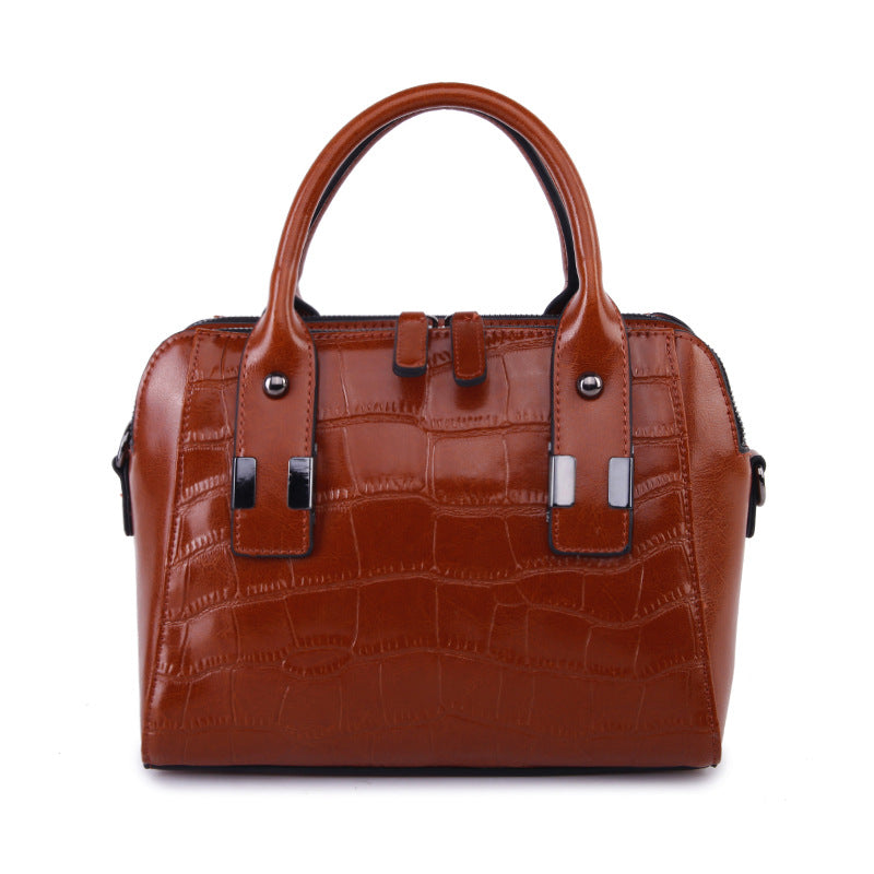 Cowhide Single Shoulder Diagonal Women's Bag