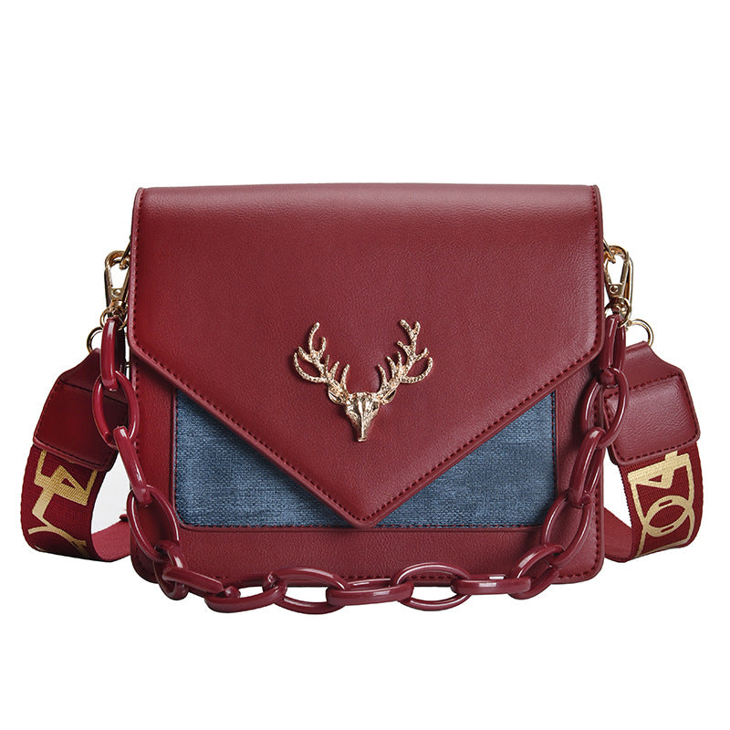 Deer Head Shoulder Messenger Bag