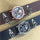 Skull Flip Leather Belt Band Bracelet Quartz Watch